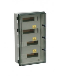 Roker Prd554/1 Gabinete Estanco   435 X 525 X 210  54 Bocas Din Ip65 C/bisag S/cerr Tapa Transp (caja Termica Estanca)