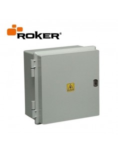 Roker Prd552   Gabinete Estanco   330 X 315 X 175  24 Bocas Din Ip65 C/bisag S/cerr Tapa Gris (caja Termica Estanca)