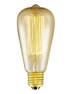 Interelec 403152 E27 St64 Vintage Inc 25w/2200k Gold 40lm Antique Incandescente (france) (6,4x14cm)