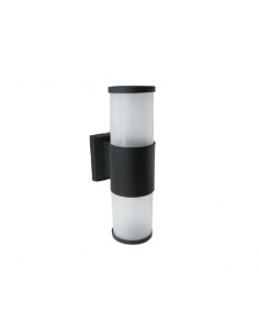 180g 46001/02 Strike Ii Farola Pared 2x  E27 Con Policarbonato Negro