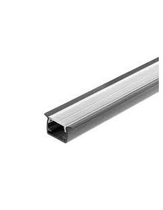 Macroled Pvc-e-3m__ Perfil Pvc X2 Mts Embutir Para Tiras 13x10mm Negro