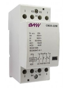 Baw Cm25-am40m Modular Contactor  Din 220v 2 X 40a Na, Formato De Termomagnetica