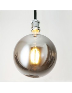 Lgp Lfa-125s E27 G___ Vintage Led  6w Globo Cromo Silver 2700k 720lm Filamento Calida Lampara Antique