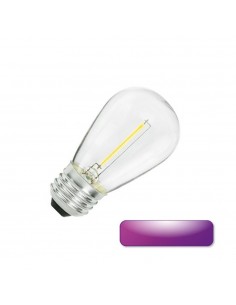 Interelec 403277 S14 E27 Led Violeta_ 1.2w Filamento Lampara Decorativa