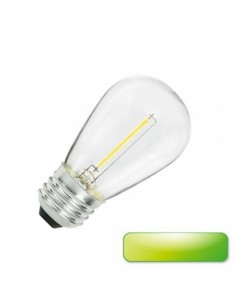 Interelec 403275 S14 E27 Led Verde__ 1.2w Filamento Lampara Decorativa