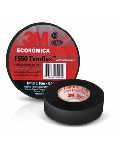 3m 1550  Cinta Aisladora Pvc 10 Mts.  Negra
