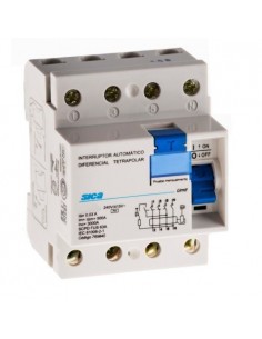 Sica 785825 Disyuntor Din 4 X  25a 30ma Tetra