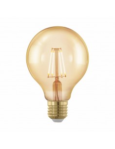 Interelec 403136 E27 G80_/gold Vintage Led No Dim 8w/2700k Globo Filamento Calida Lampara 800lum