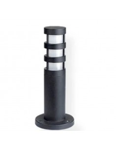 Candil 4100/nt       Eve Chica  Farola Pie 1x  E27 Con Vidrio Negra