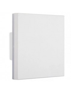 Leuke Tetra Blanco Aplique Led 12w Luz Cálida Extrior Aluminio 150x150mm ( No Skote )