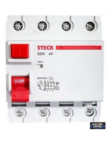 Steck Sdr48030 Disyuntor Din 4 X  80a 30ma