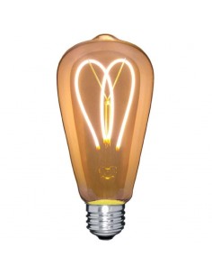 Interelec 403800 E27 St64 Vintage Led 4w/2700k Gold Antique Led Calida Boticario (- 180g Le2033/amb_)