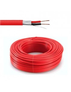 Cmptel Cd654 Mts. Cable Incendio 2 X  1..35 Con Pantalla Rojo