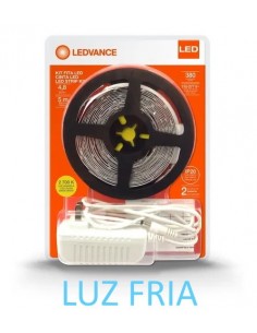 Osram 7015430 Kit Tira De Led + Fuente Ip20 12v 24w/865 2000lm, Fria X 5 Mts 110v-277v Uso Interior