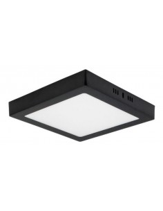 Idlr P131_18w_ Negro Panel Led Ext Cuadrado 18w/830 21x3cm 1400lm Luz Calida / De Sobre Poner