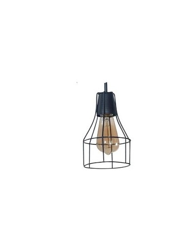 Sj Cj6551 Botella Colgante Jaula Negro 1 X E27 Led
