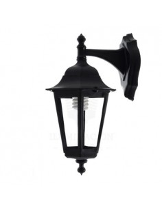 Ilum Rust 315      Farol Colonial Policar. 6 Caras Sop. Superior  Negro (iluminacion Rustica)