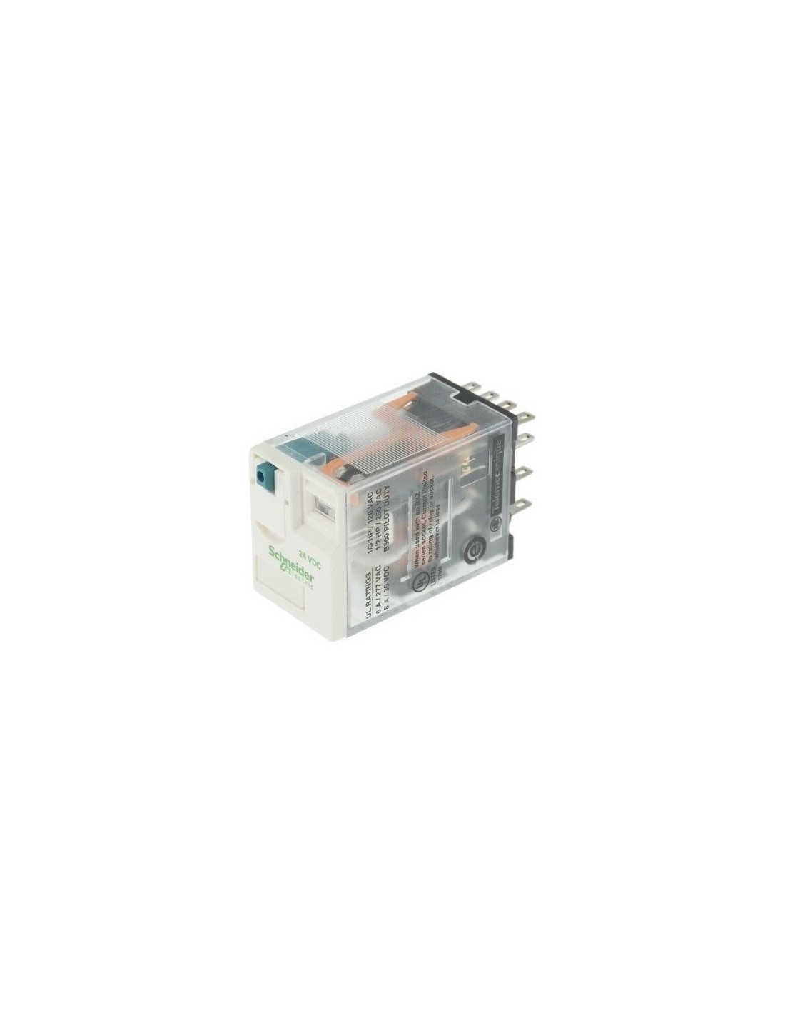 Schneider Rxm4ab1bd Mini Rele 24v Tetrapolar Na/nc 14 Patas P/zocalo, Relay