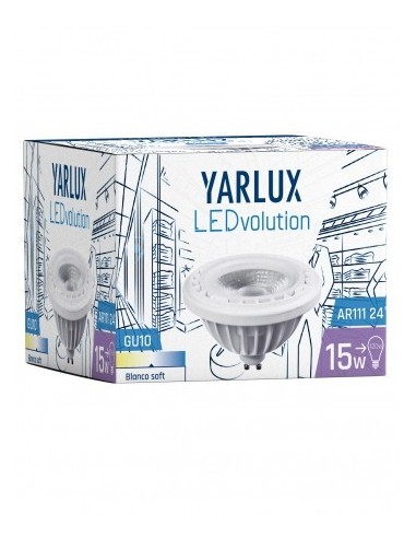 Yarlux 161491 Ar-111 220v X  15w/830 Calida Dimm Gu-10 24 Led.