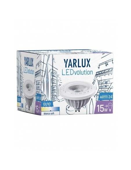 Yarlux 161491 Ar-111 220v X  15w/830 Calida Dimm Gu-10 24 Led.