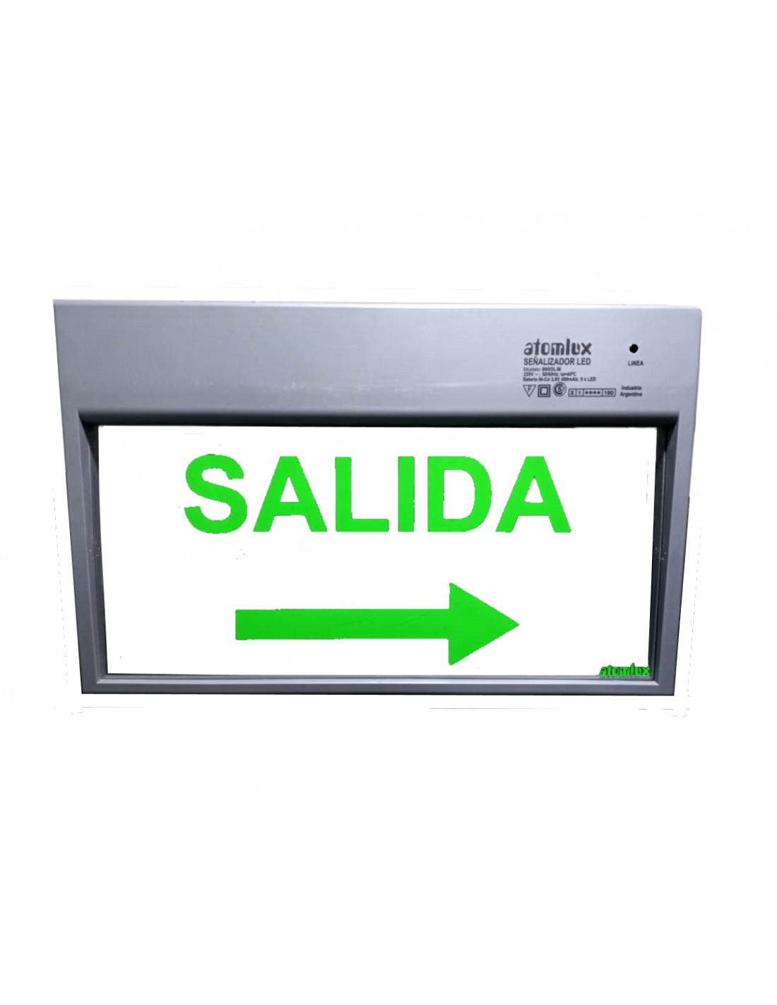 Cartel De Salida A Led Atomlux