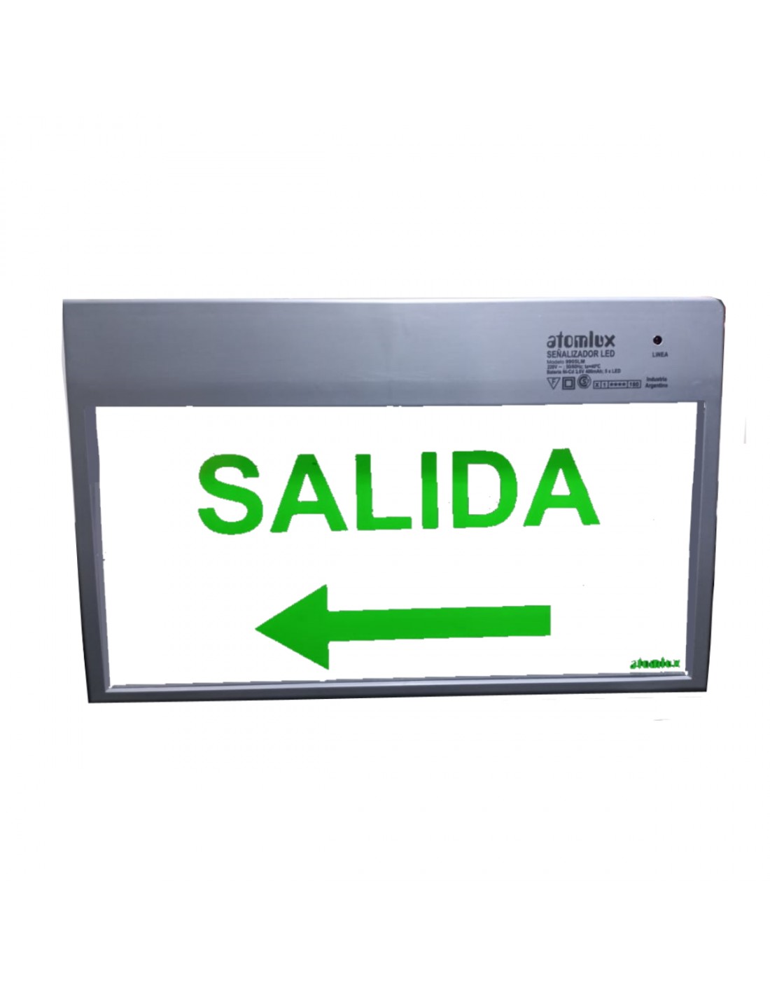 Cartel De Salida A Led Atomlux