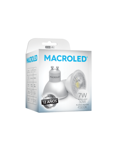 @ Macroled Par16-pvcb-7w-38d-cw Dicro...