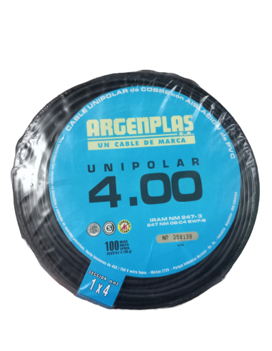 Argenplas U4ne        Mts. Cable  1 X...