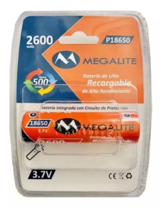 Megalite P18650  Bateria...