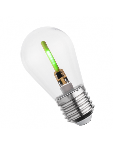 Interelec 404517 S14 E27 Led 1w Verde...