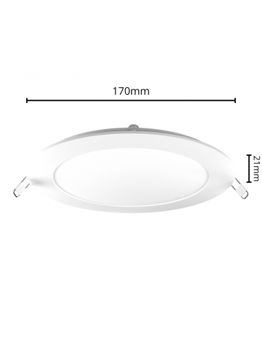 Interelec 403403  Panel Led Embutir...