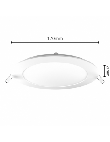 Interelec 403402 Panel Led Embutir...