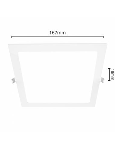 Macroled Pec12cw Panel Led Embutir...