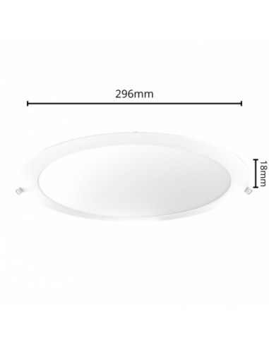 Macroled Per24cw Panel Led Embutir...